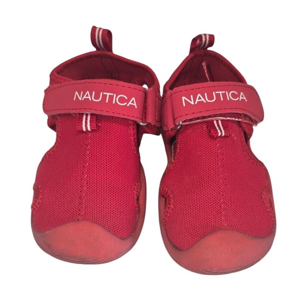 Nautica Kettle Gulf Boys Red Water Shoes Sandals Size‎ 7 Toddler Mesh Closed Toe
